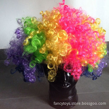 Afro Rainbow Wig for football fans